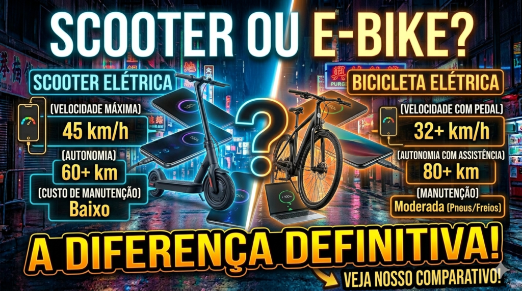 Scooter ou bicicleta elétrica